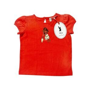 NWT Janie and Jack Disney Moana Puff Sleeve Tee Size 12-18m